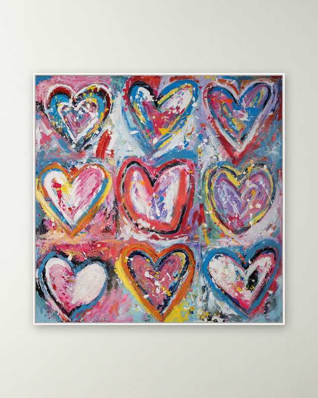 "9 Hearts" Giclee on Gallery-Wrapped Canvas by Lara Brooke